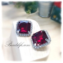 비즈라이프 23mm 정사각 보석단추, 1개, 시암