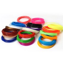 3d 인쇄 펜에 사용 5m 17 색 1.75mm abs 필라멘트 스레드 플라스틱 프린터 재료, 은