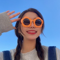 골프파우치 작은태양 생일 데이지 장난감 피크닉 박자 패러디 썬글라스 웃긴 엽기 자기 떨림 안경 선물 파티, T74-흑녹색 귤색 블랙필름 다섯