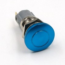 DIY 16mm 19mm 금속 방수 푸시 버튼 스위치 비상 정지 버섯 헤드 캡 다채로운 녹색 빨간색 엘리베이터 리프트 에스컬레이터, 19mm_Latching Fixing, Blue