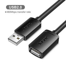 Jasoz-USB 연장 케이블 A Male to Female USB 3.0 2.0 익스텐더 스마트 노트북 PC TV Xbox One SSD 고속, 02 USB 2.0_01 0.5m
