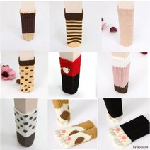 [도매아재] 의자발커버 4P 모음전의자발캡 의자발사개 식탁의자양말 의자발덮게 의자발소음방지, 03)의자발커버 투톤줄무늬