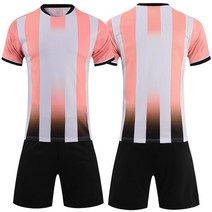 어린이 성인 축구 유니폼 소년 소녀 남자 의류 세트 2022 Survetement 키트 Futebol 훈련 저지 정장, [02] rose red