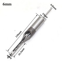 목공 공구 도구 HSS 사각 구멍 드릴 비트 오거 철강 Mortising 드릴링 갈망, [01] 6mm, 01 6mm