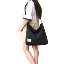 겐다 심플 포인트 캔버스 에코백 캐주얼 숄더백