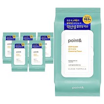 포인트 애경 딥클린 클렌징 티슈, 80매, 6개