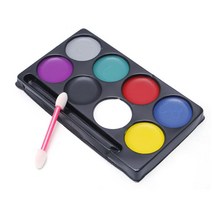 페이스페인팅 템페라물감 얼굴낙서 펜 물감 붓 6, 8color