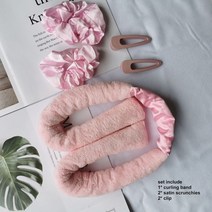 볼륨 물결 고데기 전기머리인두 롤브러쉬 오토롤링 무열 컬링 막대 머리띠 게으른 헤어 컬러 세트 컬 헤어 롤러 슬리핑 소프트 웨이브 전 여성 헤어 스타일링 액세서리, set 2