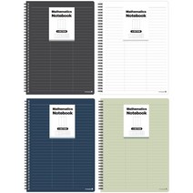 별도표기 3분할 유선 수학 SP 노트 1권 중학생 고등학생 공책 PP, 단품, 단품