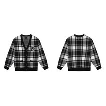 [정품] 엠엘비 체크 올오버 니트가디건 뉴욕양키스 31KTE1041 알앤제이