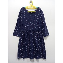 아동 올드네이비 네이비 땡땡이 면 원피스 10-12Y / 1005541
