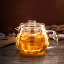 키알리 내열 유리 미니 차 포트 주전자 홍차 차우리는 티포트 티팟 500ml
