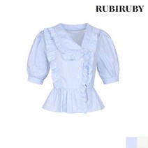 [루비루비] [루비루비] 언발 프릴 블라우스(R21BL081)
