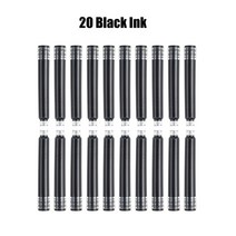 럭셔리 만년필 나무 황동 스핀 문구 학용품 캘리그라피 잉크 펜 소재, [01] F, [03] 20Pcs