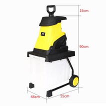 잔가지 파쇄기 데스크탑 트리 분기 깨는 높은 2500W Pulverizer 정원 도구 Shredders, 한개옵션0