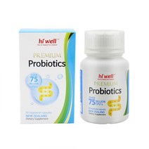 (뉴질랜드) 1+1 하이웰 프리미엄 750억 프로바이오틱스 유산균 60캡슐 HiWell Premium Probiotics 75Billion