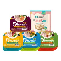 듀먼 강아지 자연화식 닭가슴살 + 토핑 닭안심 통살구이 SET, 2set, 100g 4종 4팩+토핑 닭안심 1팩