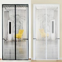 컨테이너 방충망 모기발 파리발 부착형 현관 상가, 화이트_90x210cm