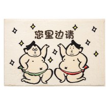 화장실발매트 욕실 바닥 매트 발 목욕 입구 문 카펫 도어 물 흡수성 미끄럼 방지 만화 캐릭터, 23. 80CM×120CM 큰 사이즈로 주문해주세요
