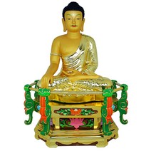 [TK]도금석가2자반*좌대종류2가지*(고좌대1자 연꽃좌대7치) 불상, 고좌대1자