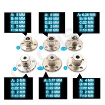 철근커플러 각종커플러 에어공구 수공구3-14mm 리지드 플랜지 커플 링 모터 가이드 샤프트 커넥터 축 베어, 12 3.17mm