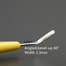 일회용 외과 블레이드 초승달 칼 scleral 터널용 안과 백내장 미세 수술 도구 1 개, 03 2.3mm 60 degree up