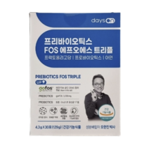 데이즈온 오한진 프리바이오틱스 FOS 트리플 4.3g x 30포 [1개월] -DL-, 상세페이지 참조, 상세페이지 참조