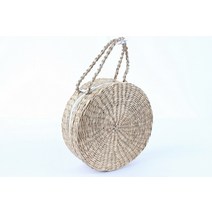 (VINTAGECOCO)빈티지코코 탬버린 토트 라탄 라피아백