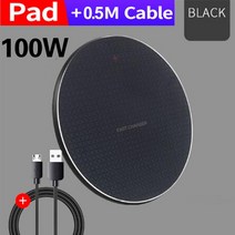 충전기 무선 차량용 고속 100W 무선 충전기 아이폰 13 12 11 Xs 맥스 X 8 플러스용 Ulefone Doogee, 02 100W Black1