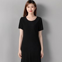 요모조모 2153 민자 단색 라운드넥 원피스
