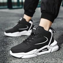 남녀공용 커플 패션 하이 탑 방수 스니커즈 편안한 캐주얼 스니커즈