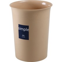 심플 오픈휴지통 베이지 20L 창신리빙, 단품, 1개