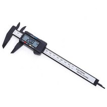버니어캘리퍼스 150mm 6 인치 lcd 디지털 눈금자 전자 탄소 섬유 버니어 캘리퍼스 게이지 마이크로 미터 측정 도구 악기 새로운, A