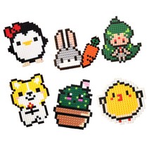 8mm 디폼 블럭 세트 만들기 열쇠 키링 아이 놀이 조립, 공룡곰