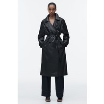 자라 ZARA 벨트가 있는 인조 가죽 트렌치 127476
