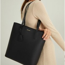 [정품 100%] 질스튜어트 뉴욕 비건레더 대학생 직장인 데일리 세로 쇼퍼백 블랙