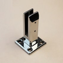 304 스테인레스 스틸 골드 큰 유리 클램프 흰색 마개 포스트 난간 계단 풀 발코니 울타리 홀더, 01 Polish Silver