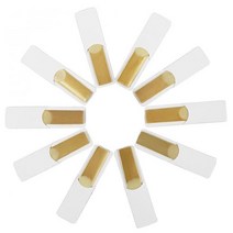 10pcs bB 클라리넷 리드 전통적인 2.5 강도 Bulrush 갈대 마우스 피스 목 관악기 부품 및 액세서리, [01] MULTI