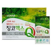 LOHAB 징코맥스 큐 54g, 90정, 3개