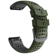 Garmin Enduro Descent Mk Mk1 Mk2 Mk2i 스트랩 가민 QUICKFIT 26mm 통기성 고무 퀵 릴리스 손목 스트랩, #6, Quick Fit 26mm