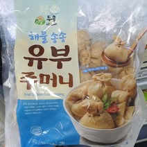 두솔 해물송송 유부주머니 500g, 아이스팩 포장