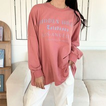 세라제이 오버핏 히든힐스 레터링 박스 티셔츠