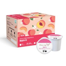 초이스카페 피치티 큐리그 티캡슐 1box (20g x 12개) 복숭아차 차캡슐 캡슐커피 드립커피 큐리그캡슐호환 홈카페