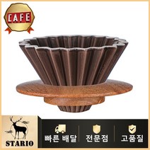 스타리오 커피드리퍼 세라믹 핸드드립 커피 필터 V60 선택할 수있는 6 가지 색상, Black