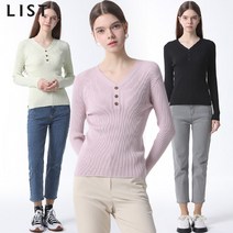 [리스트] 골지 브이넥 니트 탑_TSKPOM62560_LN