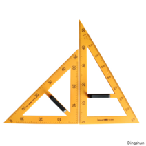 제도용자 수업 삼각자 교사용 교구 자 수학 수업용 컴퍼스 직자 50cm세트 백판 용구 블랙보드 선생님 각도기 플라스틱 건축물 도안 빅사이즈, T08-(자기없음)삼각자 세트(45도+60도)