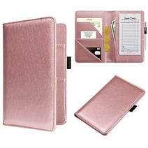 WALNEW Waitress Book Server Wallet Waiter Book Guest Check Pad Holder with Money Pocket Pen Holder f, 1