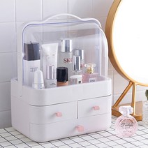 화장품 정리함 소품 수납 보관 미니서랍 립스틱 약 정리대 탕비실 진열 네일 아크릴 화장, 특대, 핑크