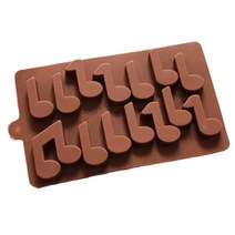 새로운 음표 실리콘 초콜릿 금형 14 구멍 케이크 장식 요리 도구 96, default
