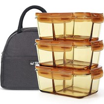 3팩 958.2g(33.8온스) 도시락 상자 유리 밀프렙 용기 3칸 유리 식품 보관 용기 뚜껑 포함 식사 준비 그릇 도시락 상자 유리 음식 준비 용기 도시락 용기 오븐 전자레인지용